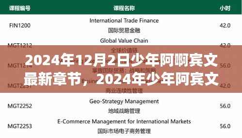 少年阿宾的成长与挑战,展望未来的成长与超越之路(最新章节 2024年12月2日更新)